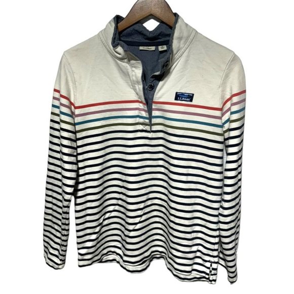 L.L. Bean Tops - L.L. Bean Multicolor Striped Pullover Size Medium